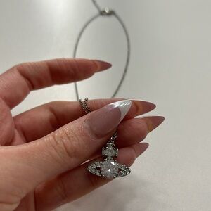 Vivienne Westwood Crystal Rare Pendant Necklace